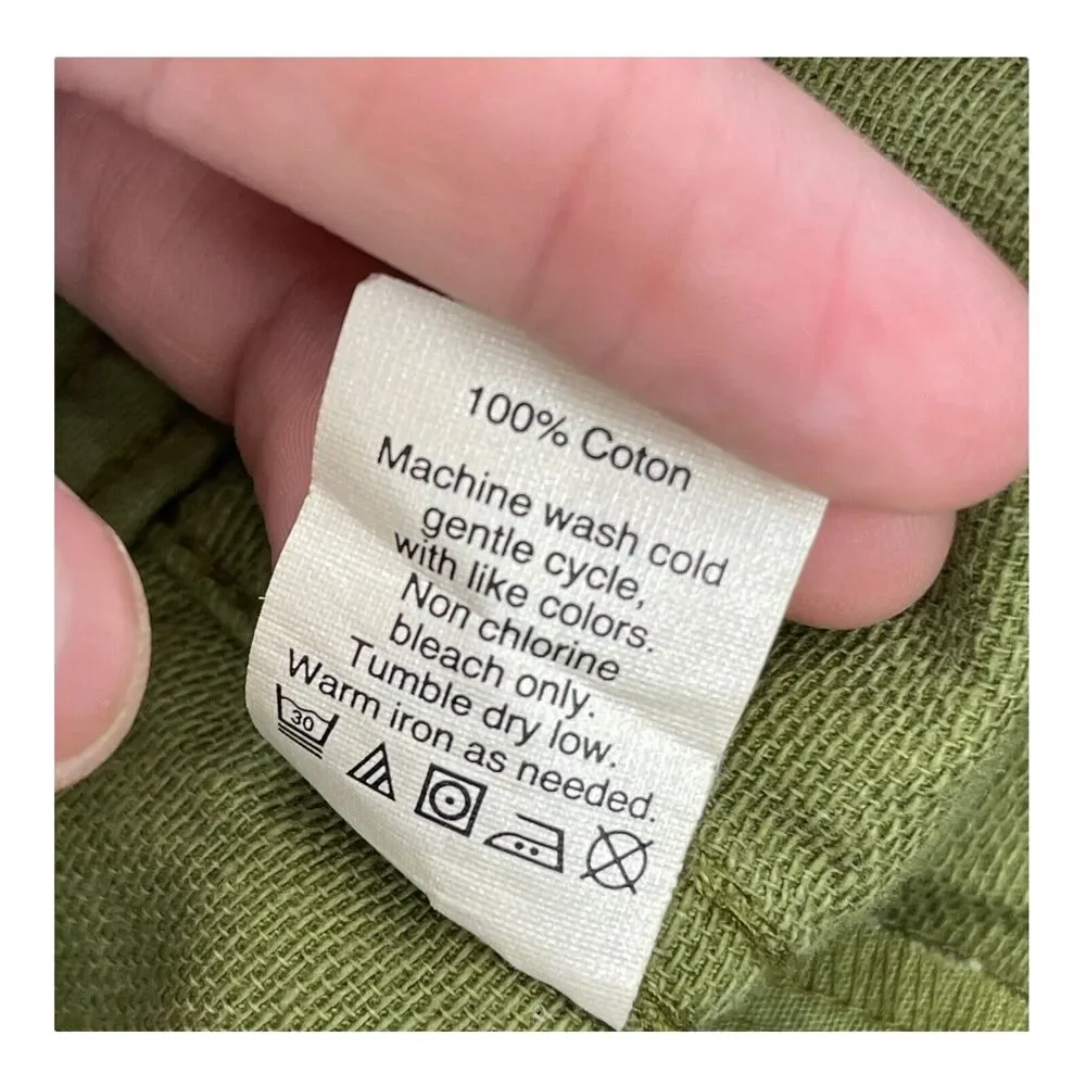 J CREW Olive Green Denim Skirt Women’s Size 0 - Picture 9 of 9